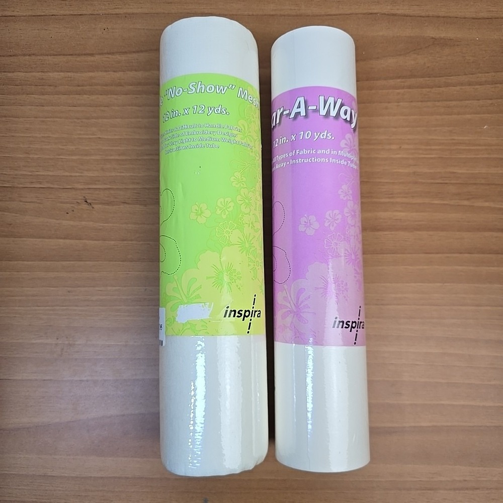 Inspira Tear A Way 12" X 10 Yards BUNDLED with Fusible No Show Mesh 12" x 12 yds